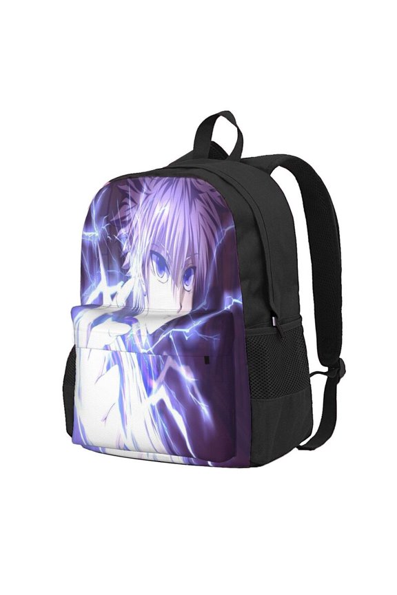 Hunter X Hunter Killua Lightning Backpac 16.5In Backpac Hiking Bookpack Bag Daypack Adult