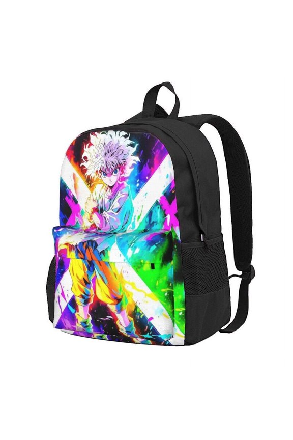 Hunter X Hunter Killua Lightning Backpac 16.5In Backpac Hiking Bookpack Bag Daypack Adult