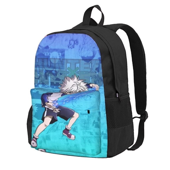 Hunter X Hunter Killua Lightning Backpac 16.5In Backpac Hiking Bookpack Bag Daypack Adult