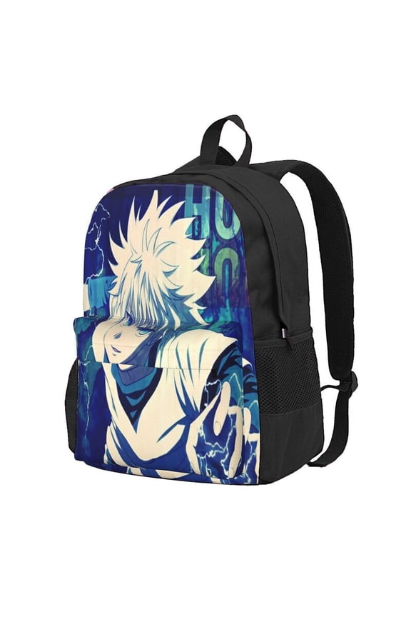 Hunter X Hunter Killua Lightning Backpac 16.5In Backpac Hiking Bookpack Bag Daypack Adult