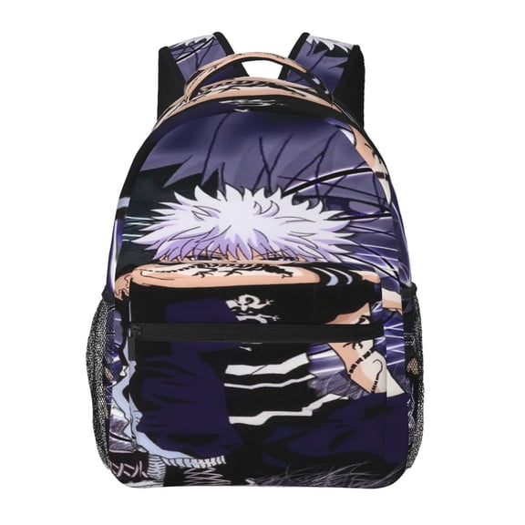Hunter X Hunter Killua Lightning Backpack Cute Cartoon Lightweight Backpacks Portable Outdoor Travel