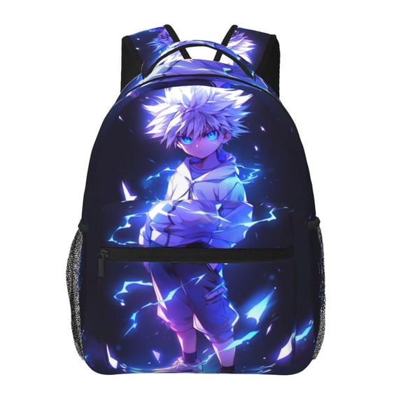Hunter X Hunter Killua Lightning Backpack Cute Cartoon Lightweight Backpacks Portable Outdoor Travel