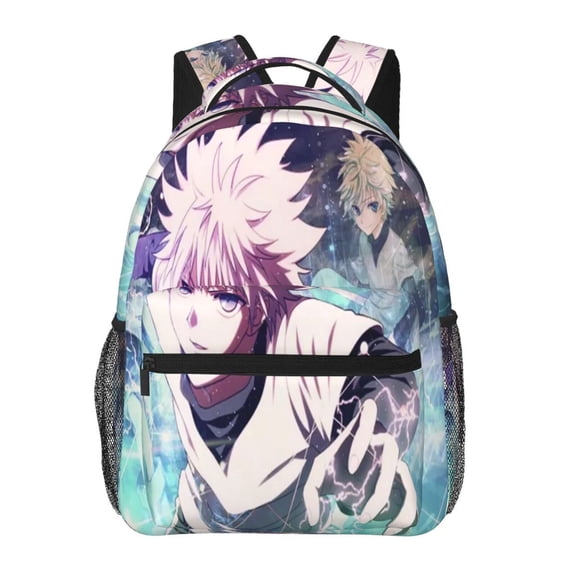 Hunter X Hunter Killua Lightning Backpack Cute Cartoon Lightweight Backpacks Portable Outdoor Travel