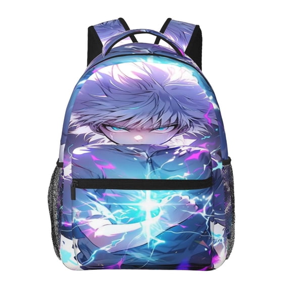 Hunter X Hunter Killua Lightning Backpack Cute Cartoon Lightweight Backpacks Portable Outdoor Travel