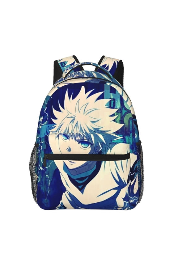 Hunter X Hunter Killua Lightning Backpack Cute Cartoon Lightweight Backpacks Portable Outdoor Travel