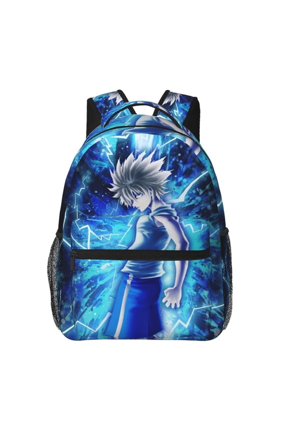 Hunter X Hunter Killua Lightning Backpack Cute Cartoon Lightweight Backpacks Portable Outdoor Travel