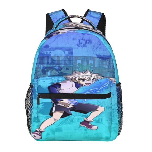 Hunter X Hunter Killua Lightning Backpack Cute Cartoon Lightweight Backpacks Portable Outdoor Travel