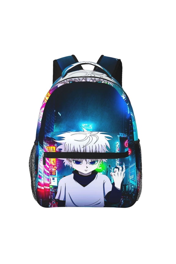 Hunter X Hunter Killua Lightning Backpack Cute Cartoon Lightweight Backpacks Portable Outdoor Travel