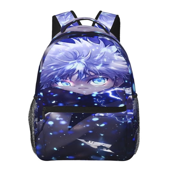 Hunter X Hunter Killua Lightning Backpack Cute Cartoon Lightweight Backpacks Portable Outdoor Travel