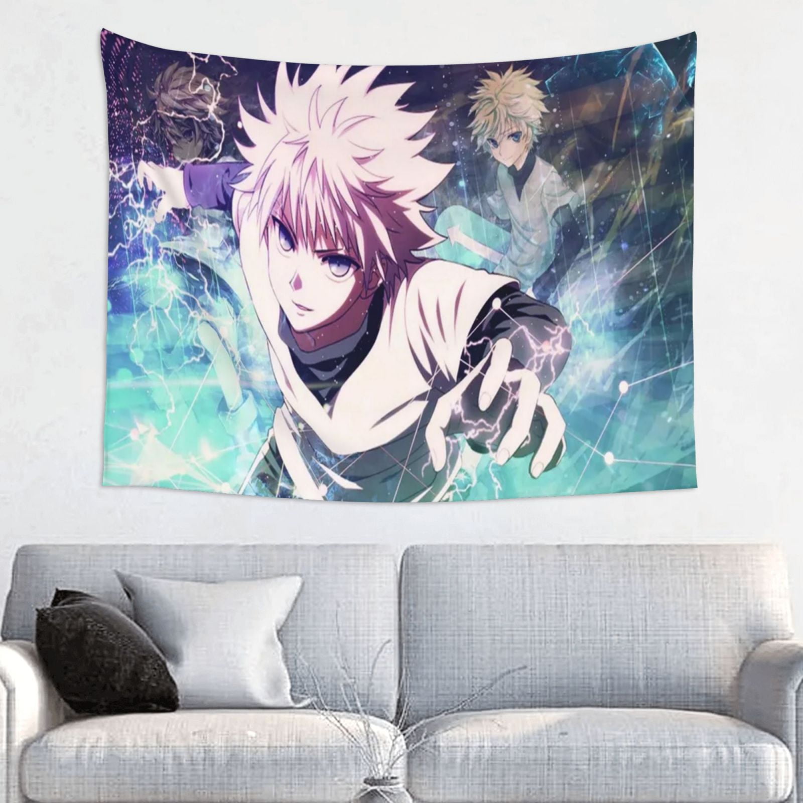 Hunter X Hunter Killua Lightning Tapestry Anime Poster Large Background Wall Art Bedroom Wall Decor For Birthday Party 60x40in Walmart