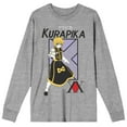 thumbnail image 1 of Hunter X Hunter Kurapika Men's Athletic Heather Long Sleeve Shirt-Medium, 1 of 3