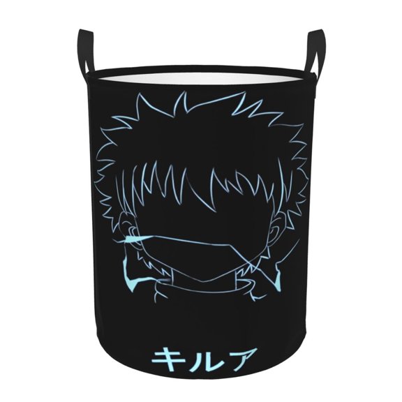 Hunter X Hunte Laundry Hamper Laundrys Basket Large Waterproof Foldable with Handles Circular Storage Clothes Bag for Bathroom/Bedroom/Dorm