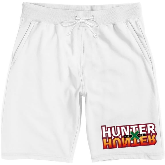 Hunter X Hunter Logo Men's White Sleep Pajama Shorts 
-XL