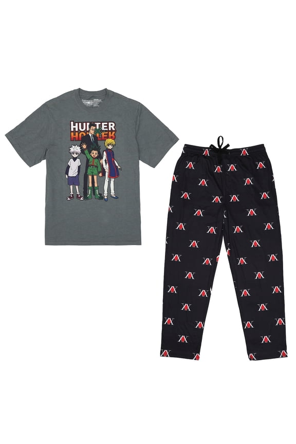 Hunter X Hunter Main Characters Men's Sleep Set-Medium