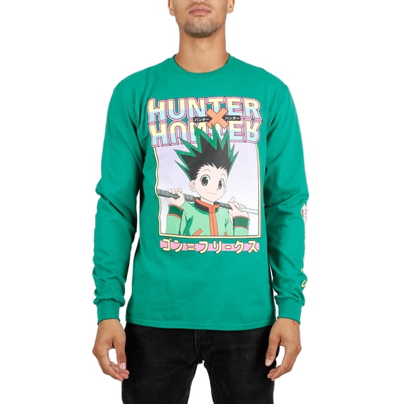 Hunter X Hunter Men's & Big Men's Long Sleeve Graphic Tee, Sizes S-3XL