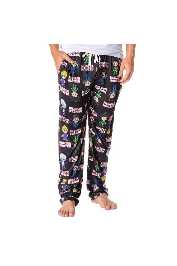 Hunter X Hunter Men's Gon Killua Kurapika Leorio Character Adult Lounge Pajama Pants