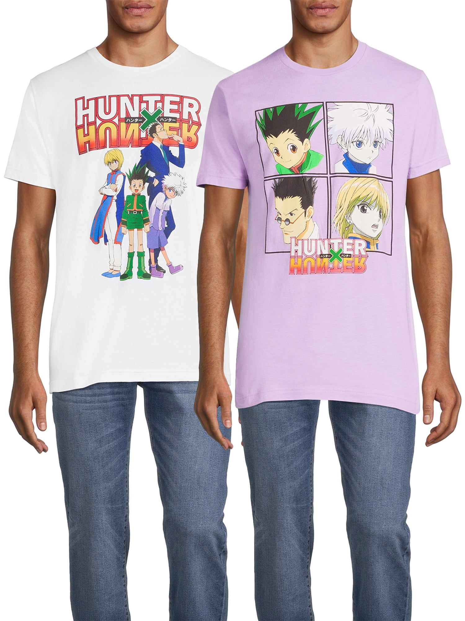 Hunter Hunter Men's & Big Men's Short Sleeve Anime Graphic Tees, 2