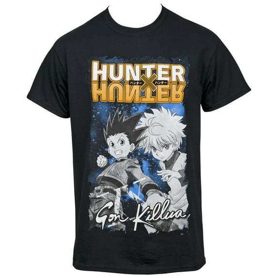 Hunter X Hunter Mens T-Shirt - Gon & Killua Duo Under Logo (2X-Large)