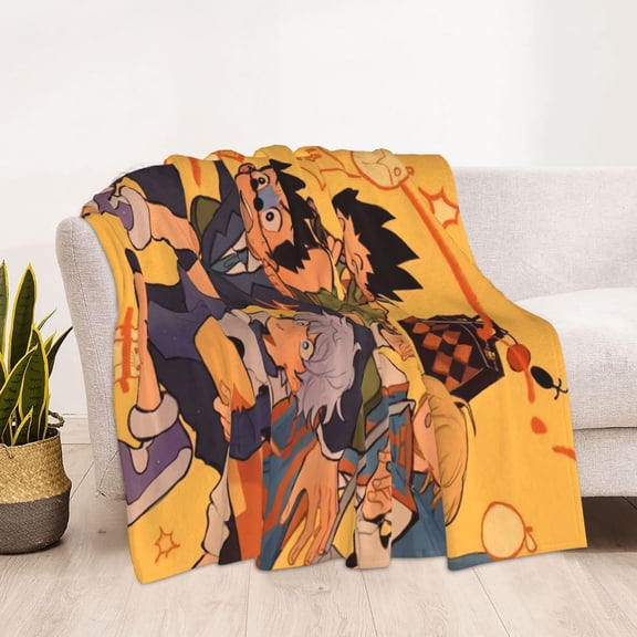 Hunter X Hunter Printing Bed Blanket, All Seasons Flannel Fleece Blanket, Soft & Warm Plush Blankets for Couch Sofa Bed Camping Travel, 60"x50"
