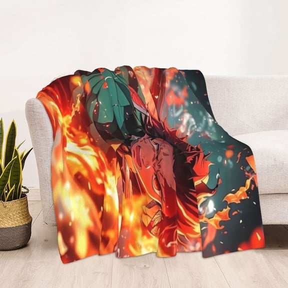 Hunter X Hunter Printing Bed Blanket, All Seasons Flannel Fleece Blanket, Soft & Warm Plush Blankets for Couch Sofa Bed Camping Travel, 60"x50"