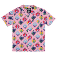 thumbnail image 1 of Hunter X Hunter Repeat Rookie Hunters Diamonds Short Sleeve Pink Button-Down Shirt-XXL, 1 of 6