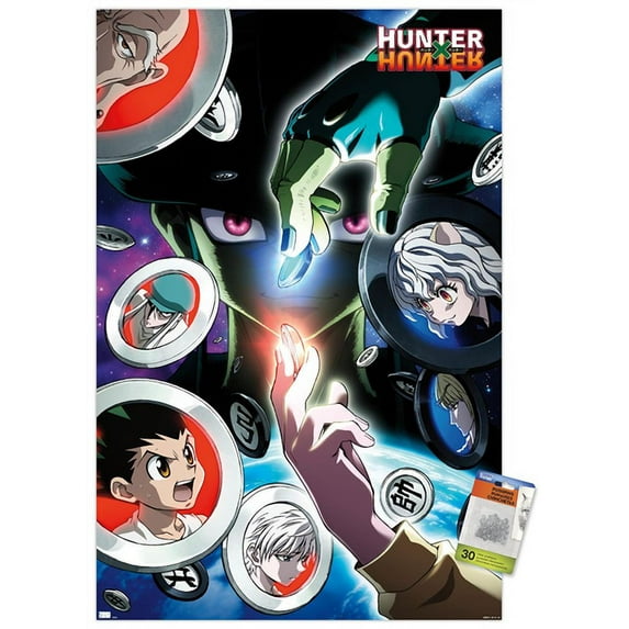 Hunter X Hunter - Space Wall Poster with Pushpins, 22.375" x 34"