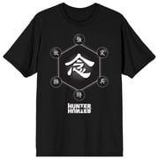 Hunter X Hunter Symbols Men's Black Crew Neck Tee-6XL