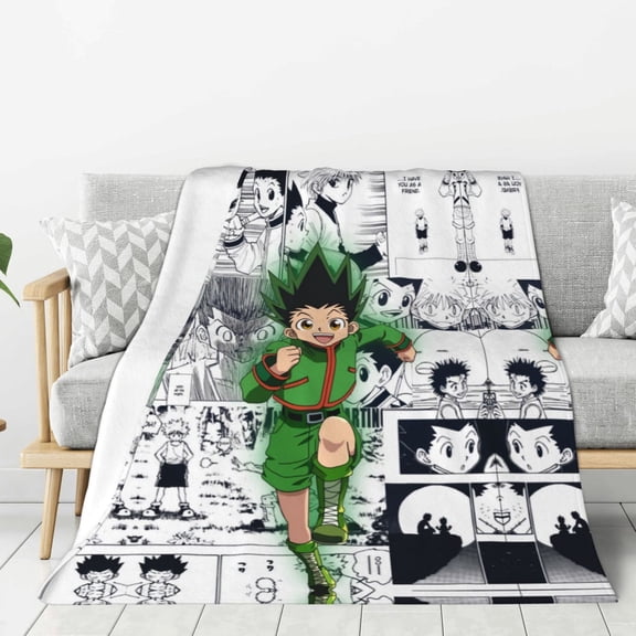 Hunter X Hunter Warm Flannel Throw Blanket for Couch Sofa Bed,Super Soft Cozy Plush Microfiber Flannel Blanket Lightweight , For Adults,Woman,Man