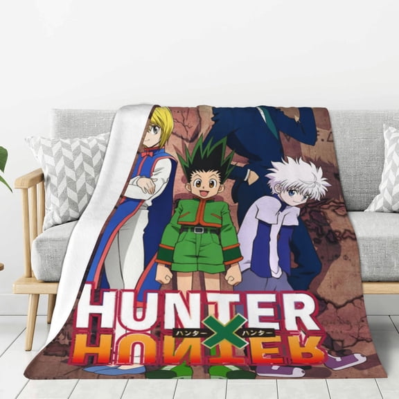 Hunter X Hunter Warm Flannel Throw Blanket for Couch Sofa Bed,Super Soft Cozy Plush Microfiber Flannel Blanket Lightweight , For Adults,Woman,Man