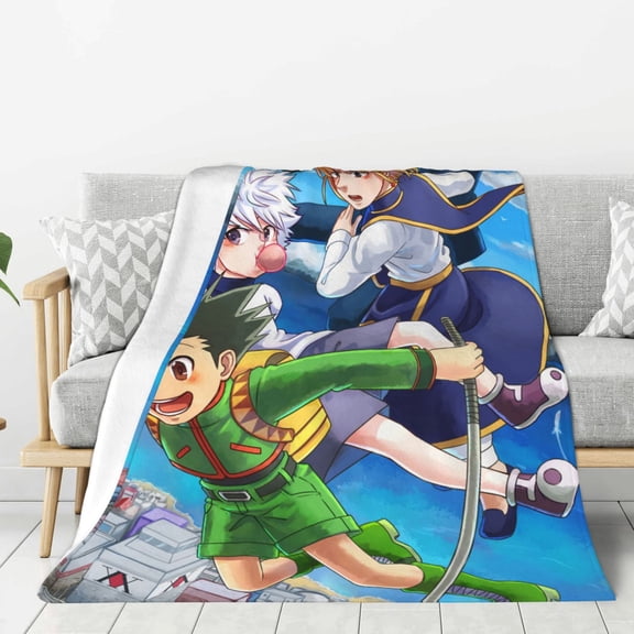 Hunter X Hunter Warm Flannel Throw Blanket for Couch Sofa Bed,Super Soft Cozy Plush Microfiber Flannel Blanket Lightweight , For Adults,Woman,Man