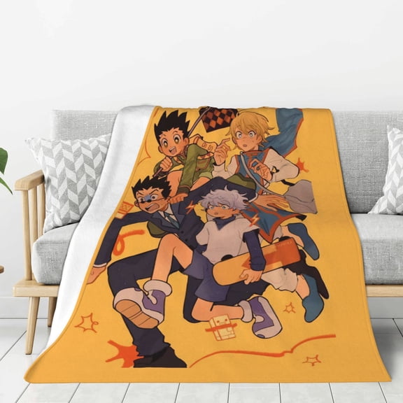 Hunter X Hunter Warm Flannel Throw Blanket for Couch Sofa Bed,Super Soft Cozy Plush Microfiber Flannel Blanket Lightweight , For Adults,Woman,Man