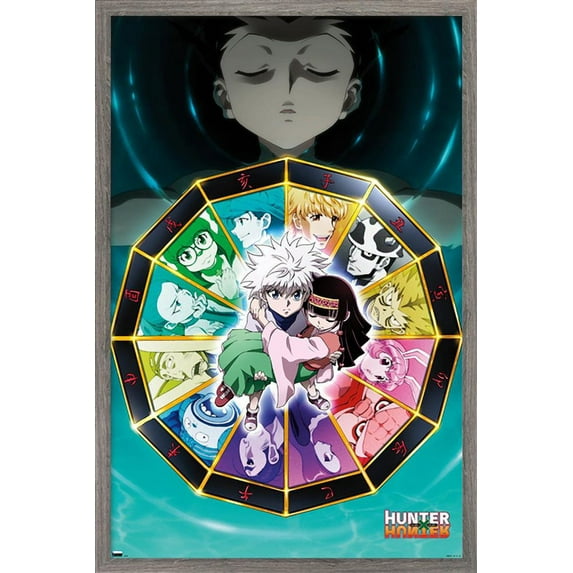 Hunter X Hunter - Water Wall Poster, 22.375" x 34", Framed