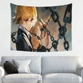 thumbnail image 1 of Hunter X Hunte kurapika Tapestry Anime Poster Large Background Wall Art Bedroom Wall Decor for Birthday Party 80x60in, 1 of 8