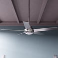 thumbnail image 1 of Hunter 52 inch Indoor Ceiling Fan with LED Light and Remote Control - Standard Mount Ceiling Fan, 5 Blades, For Bedroom, Living Room, or Kitchen, Quiet - Zayden 51696, Matte Silver, 1 of 16