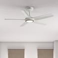 thumbnail image 1 of Hunter ZenTech 44 Inch Smart Ceiling Fan with LED Light for Bedroom, Indoor/Outdoor Damp Rated, 5-Blade, Fresh White, Wi-Fi Enabled, Works with Alexa, Google & Apple, 1 of 20