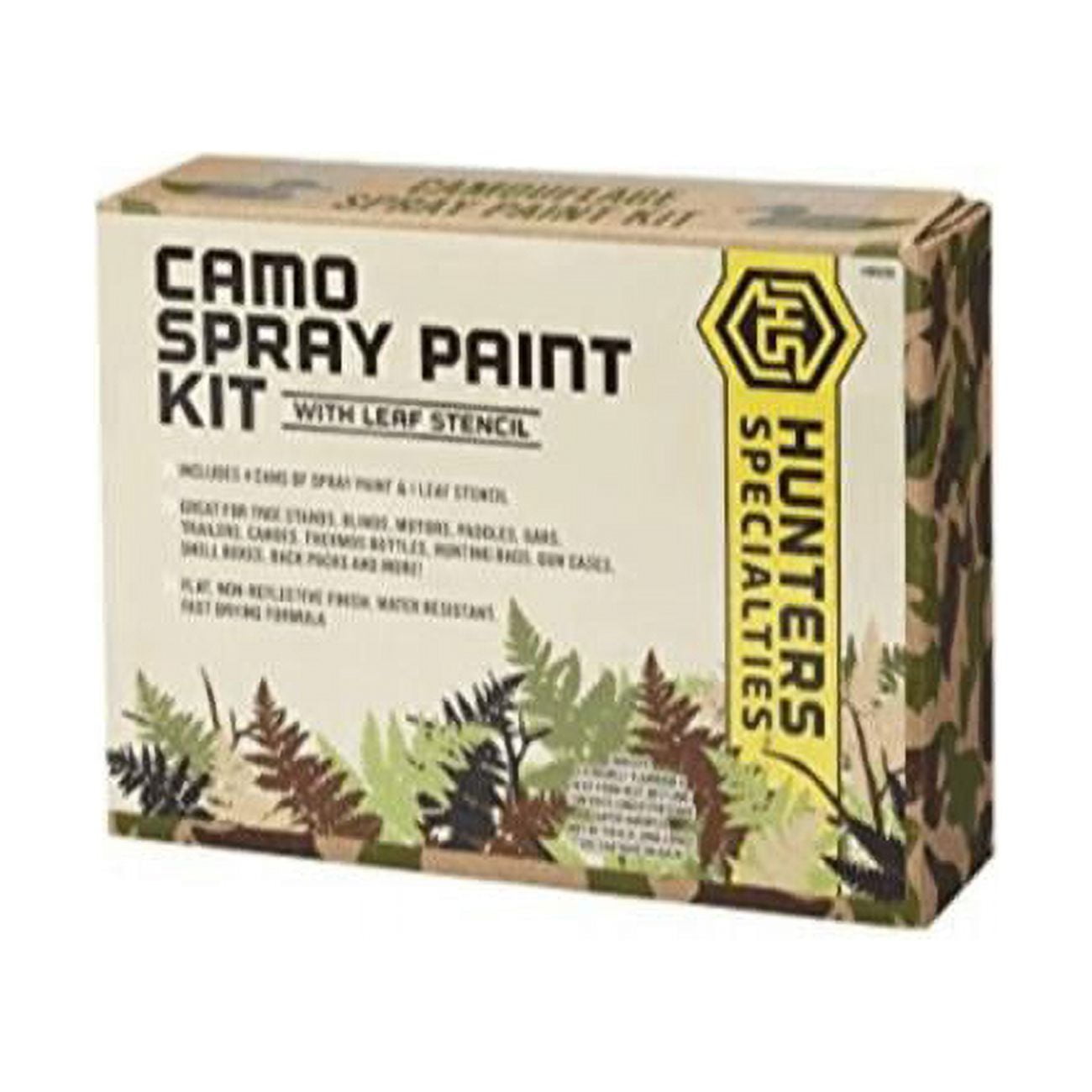 Camo Spray Paint Kit with Leaf Stencil