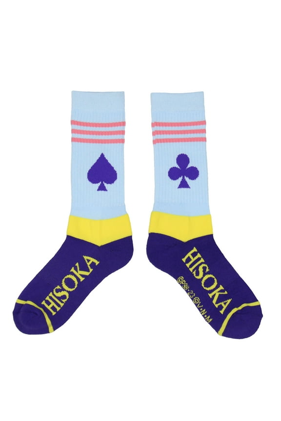 Hunter x Hunter Anime Socks, HXH Hisoka Morrow Club Spade Costume Athletic Cushioned Crew Socks For Men Women 1 Pair
