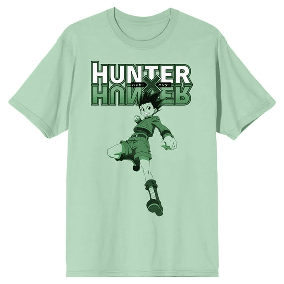 Hunter x Hunter Anime Cartoon Gon Character Men's Green Tee -XL