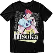 Hunter x Hunter Anime Character Gon Freecss Killua Hisoka Men s Black T-Shirt Hisoka Small