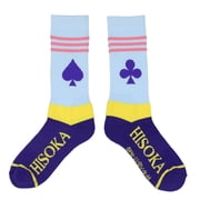 Hunter x Hunter Anime Socks, HXH Hisoka Morrow Club Spade Costume Athletic Cushioned Crew Socks For Men Women 1 Pair