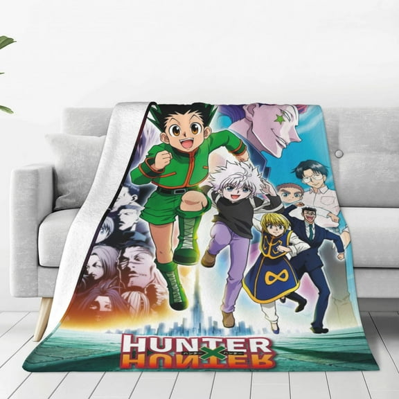 Hunter x Hunter Kids Adults Ultra-Soft Micro Fleece Blanket Throw All Season Fuzzy Lightweight Throw Blankets For Office Company Home Couch Bed Sofa 50"X40"