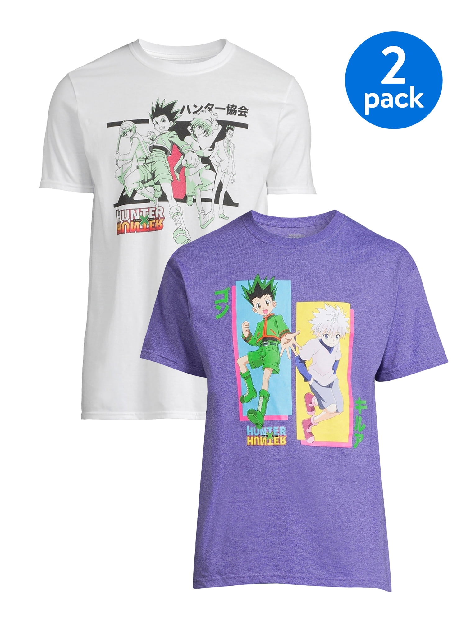 Hunter x Hunter Men's & Big Men's Cast Short Sleeve Graphic Tees