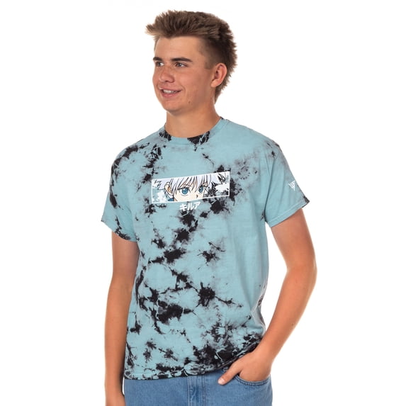 Hunter x Hunter T-Shirt Men's Killua Eyes Acid Wash Adult Short Sleeve Tee