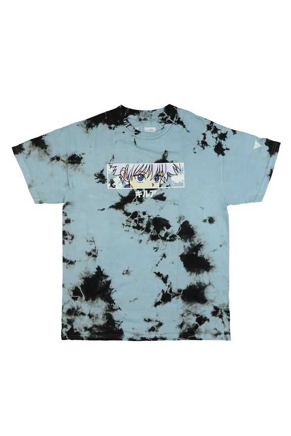 Hunter x Hunter T-Shirt Men's Killua Eyes Acid Wash Adult Short Sleeve Tee