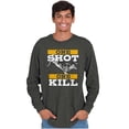thumbnail image 1 of Hunters One Shot Buck Hunting Long Sleeve TShirt Men Women Brisco Brands S, 1 of 6