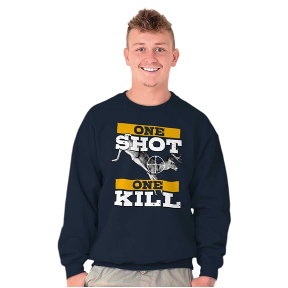 Hunters One Shot Buck Hunting Sweatshirt for Men or Women Brisco Brands M