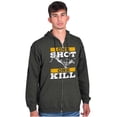 thumbnail image 1 of Hunters One Shot Buck Hunting Zip Up Hoodie Men's Women's Brisco Brands S, 1 of 6