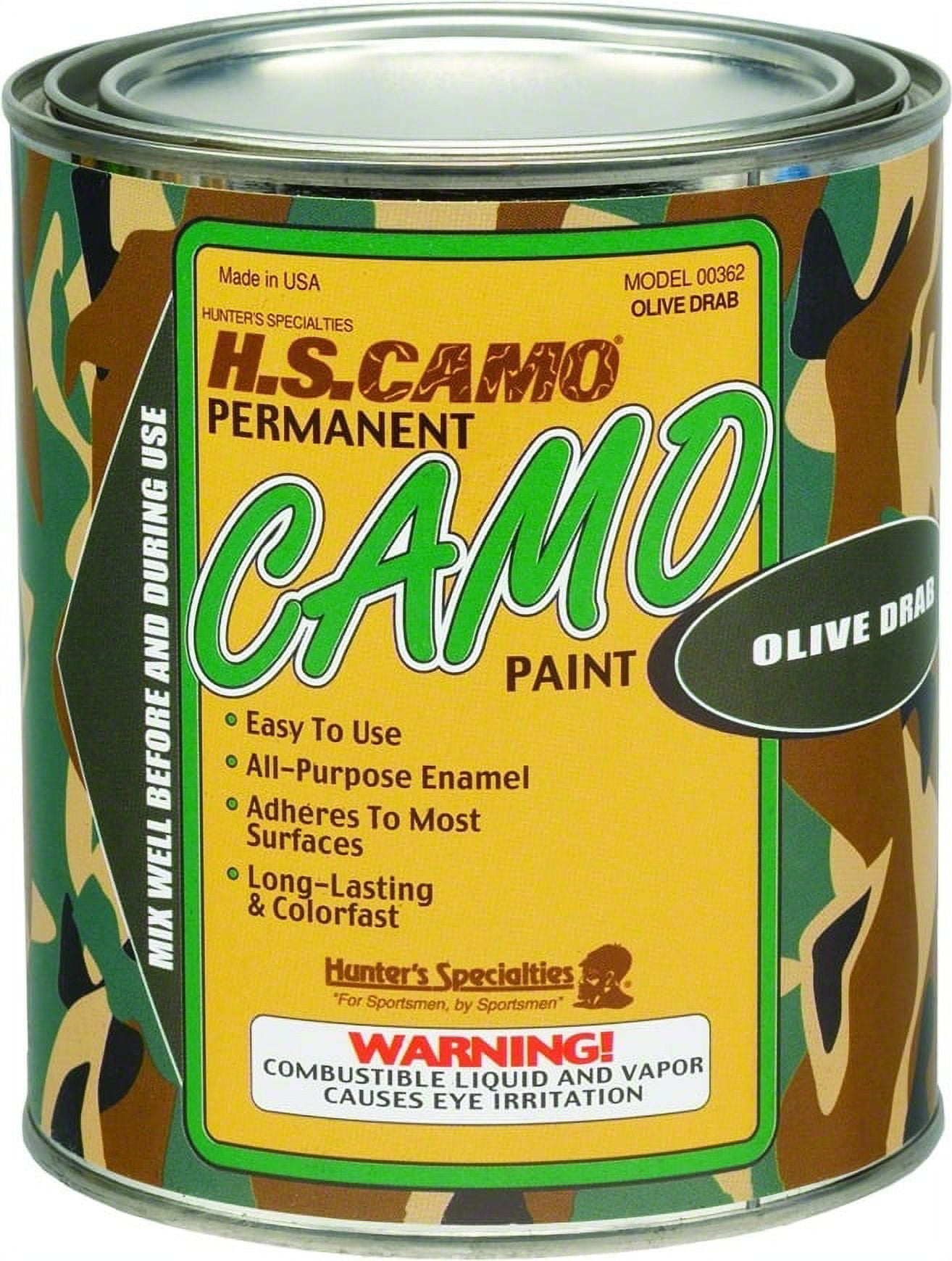Hunters Specialties Camo Spray Paint (Color: Olive Drab / 12oz