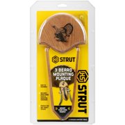 Hunters Specialties Easy To Assemble Trophy Mount H.S. Strut Three Beard Mounting Plaque with Natural Oak Finish