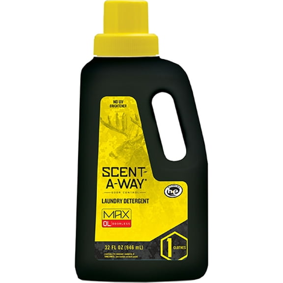 Hunters Specialties Scent-A-Way Max Odorless Laundry Detergent 32Oz